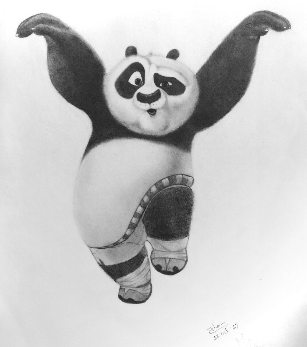 Рисунок кунфу панда